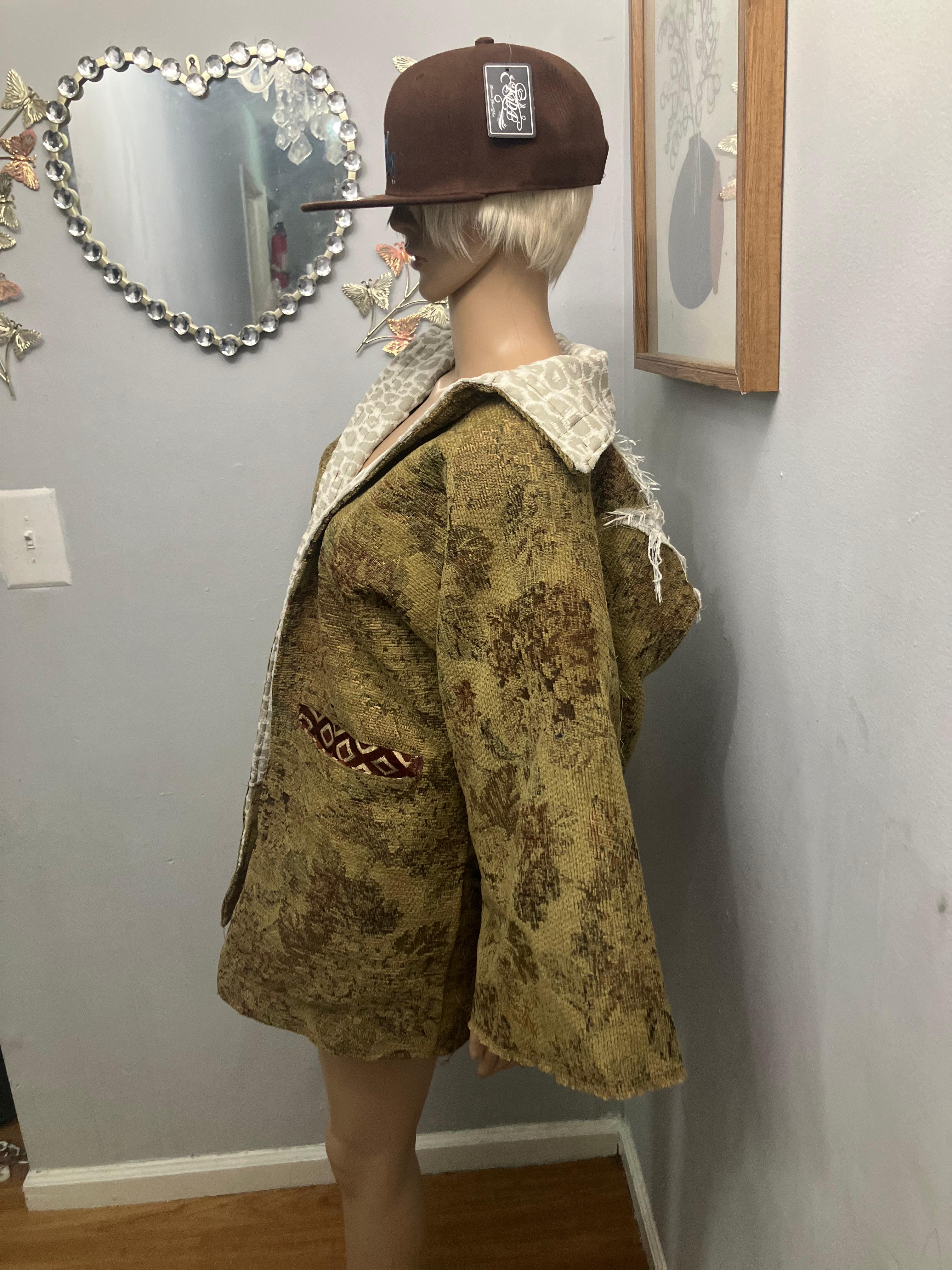 One-of-One Vintage Tapestry Hooded Jacket